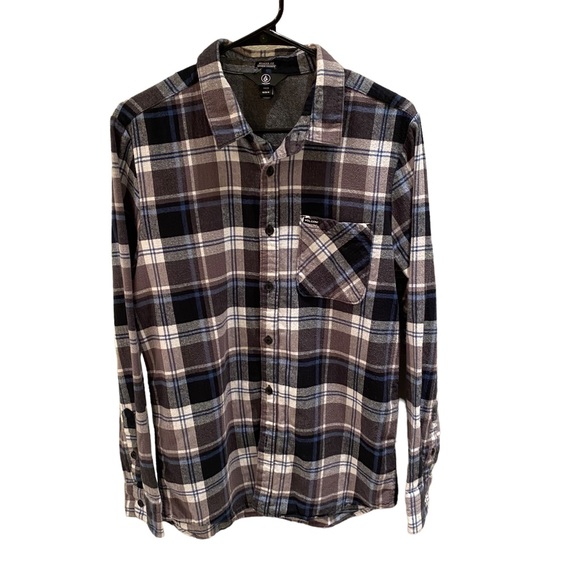 Volcom Other - Volcom Modern Fit Caden Plaid Long Sleeve Flannel Shirt Mens Size Medium